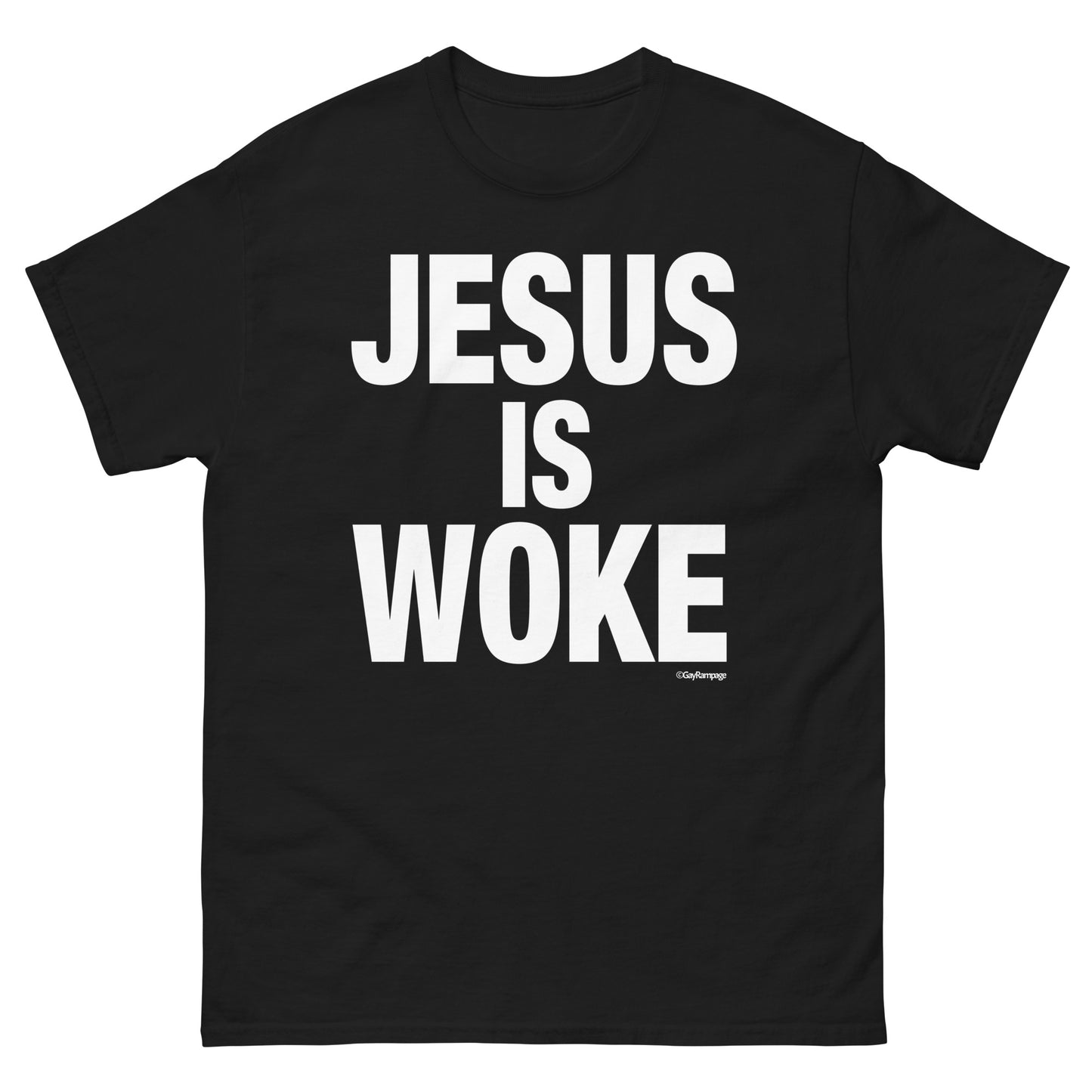 006 Jesus is Woke (white on dark) Men's classic tee