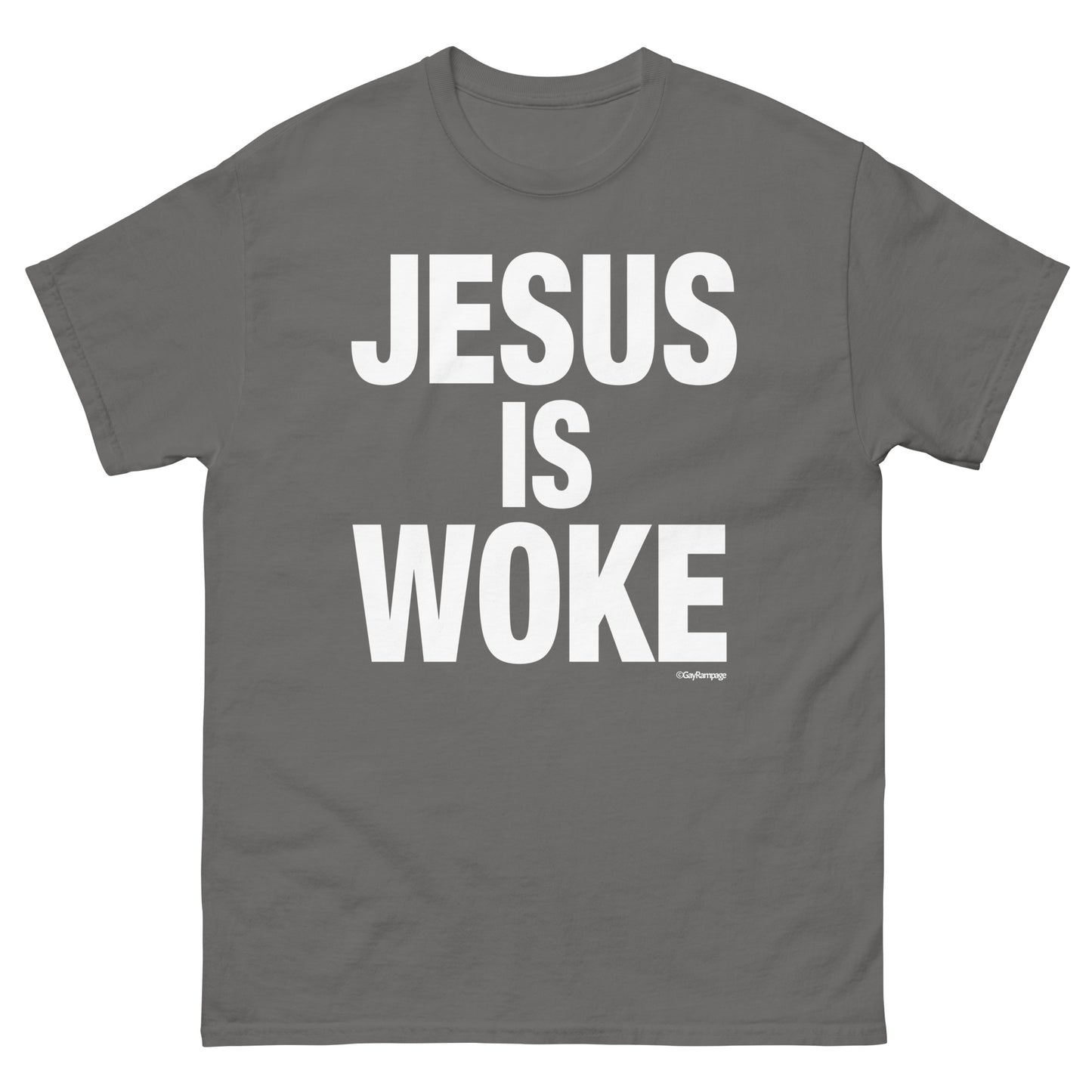 006 Jesus is Woke (white on dark) Men's classic tee