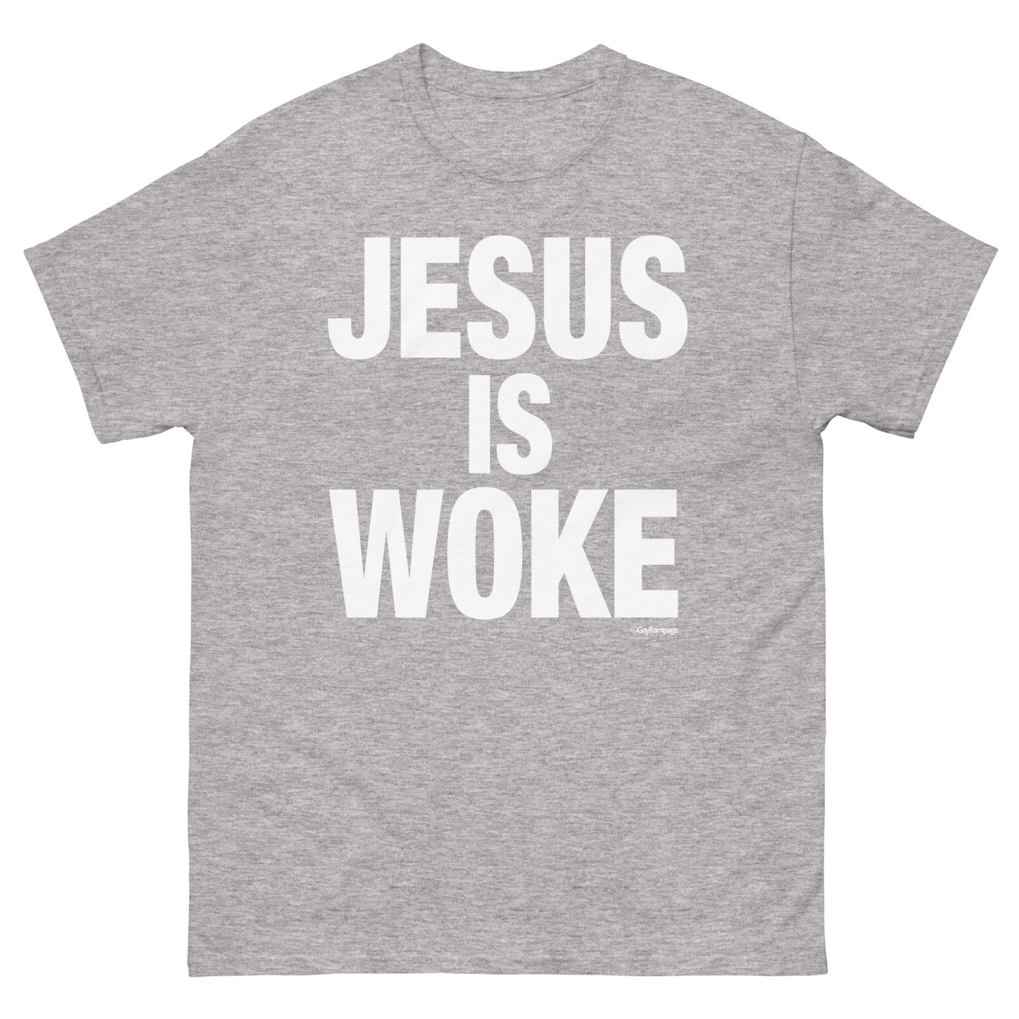 006 Jesus is Woke (white on dark) Men's classic tee